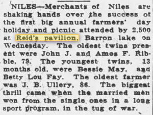 Reids Pavilion (Reids Casino) - 1925 Article (newer photo)
